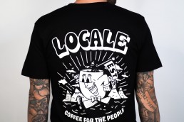 coffee for the people tee - black (back)